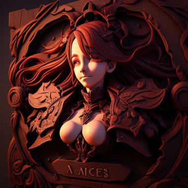 3D model Nights of Azure 2 game (STL)